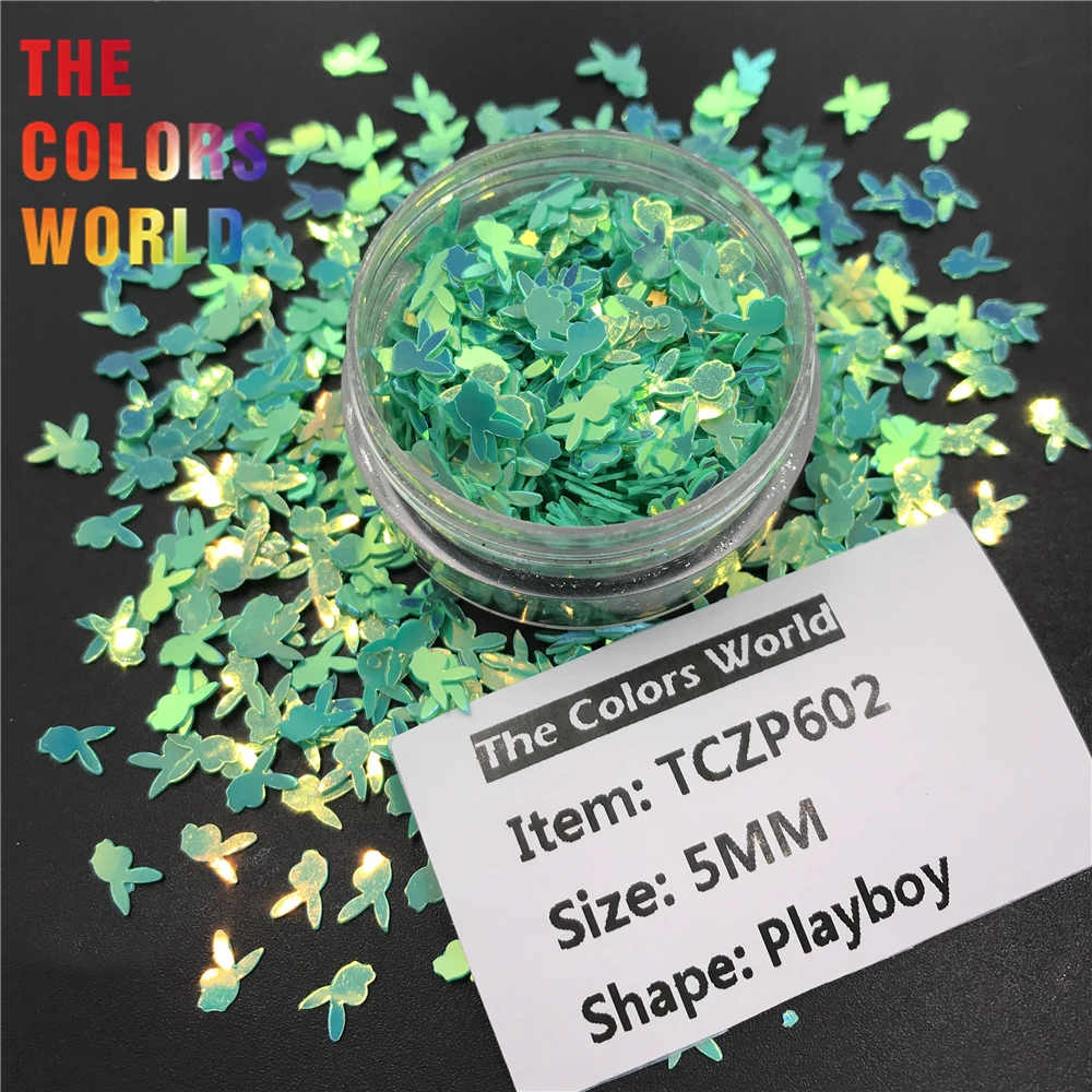 TCT-524 Play boy Bunny Rabbit 5MM Size Sequin Lentejuela Nails Art Decoration Body Art Nail DIY Decoration Crafts Accessories