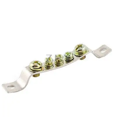 

250V 15A 5 Positions Ground Wire Row Copper Electrical Bar Terminal Block