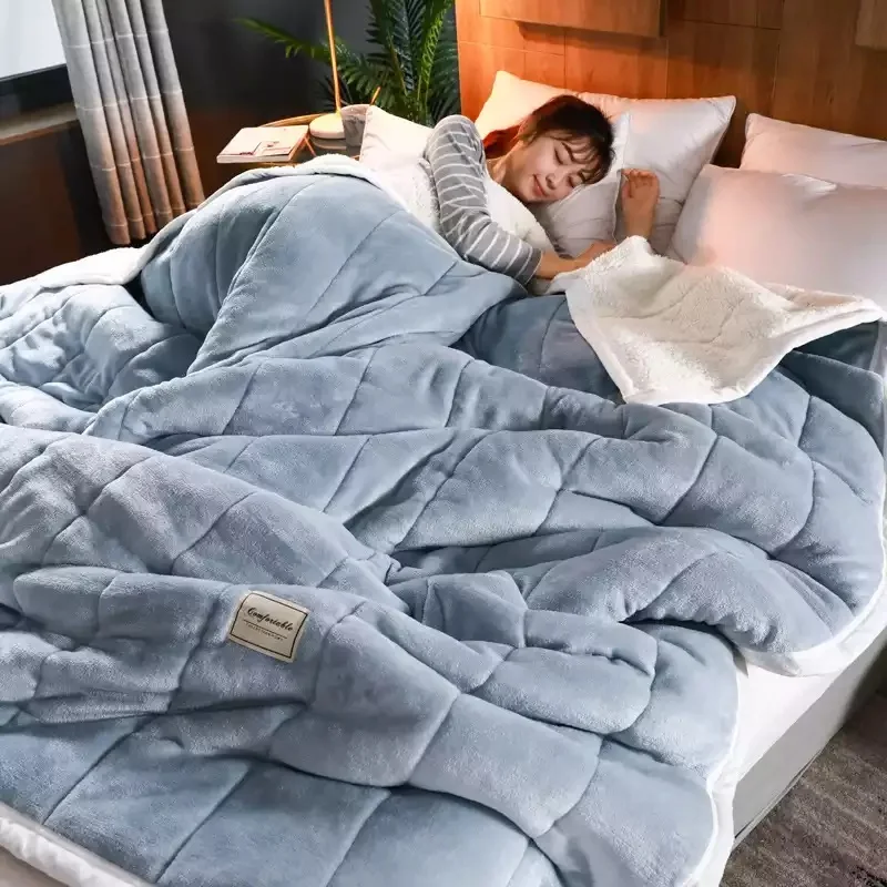 Throws Adult Thick Warm Winter Blankets Super Warm Weighted Blanket