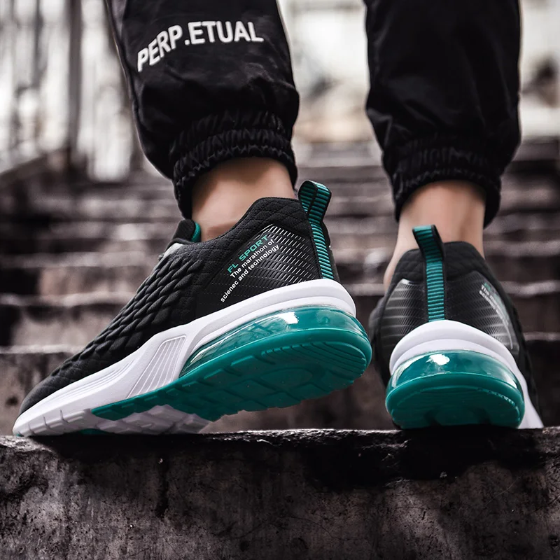 Амортизирующие спортивные кроссовки для мужчин Air Sole Boys, трендовая Спортивная беговая Обувь, уличные кроссовки, большие размеры 39-46