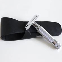 Нержавеющая Безопасная бритва Вращающаяся головка кремнезема резиновая оболочка/картонная упаковка подарок для мужчин