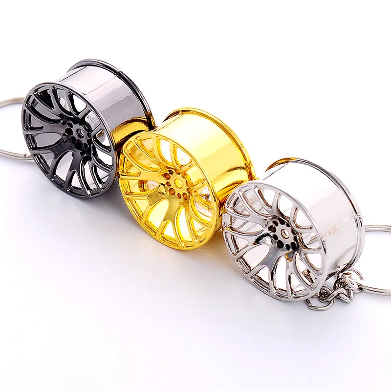 Car Gadget Wheel Hub Keyring Parts Keychain Accessories Creativity Metal Key Ring Pendant Decoration Gift for Men | Автомобили и