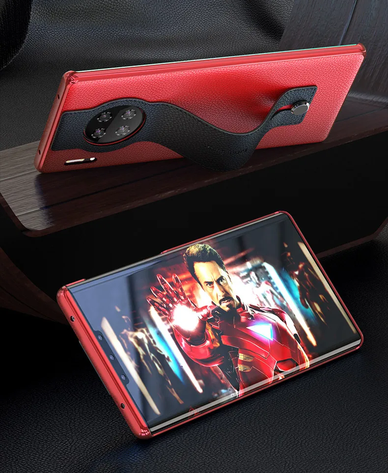 Для huawei mate 30 Pro чехол из натуральной кожи чехол для ремня для huawei mate 30 чехол Роскошный держатель Подставка для бизнес телефона mate 30 pro