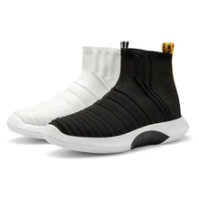 Модные женские ботинки с круглым носком; эластичные ботильоны на платформе без застежки с высоким берцем; зимние женские теплые и удобные ботинки