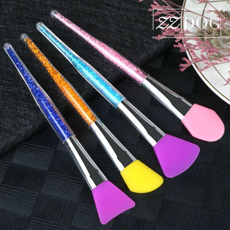 ZZDOG-herramientas cosméticas de belleza, mascarilla Facial de silicona suave, pincel de maquillaje, máscara y base de maquillaje, compensador de mezcla de barro, 1 Uds.