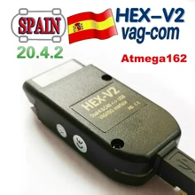 2020 новейший интерфейс HEX V2 VAGCOM 20.4.2 VAG COM 19,6 для VW для AUDI Skoda Seat Vag 20,4 Испания ATMEGA162 + 16V8 + FT232RQ