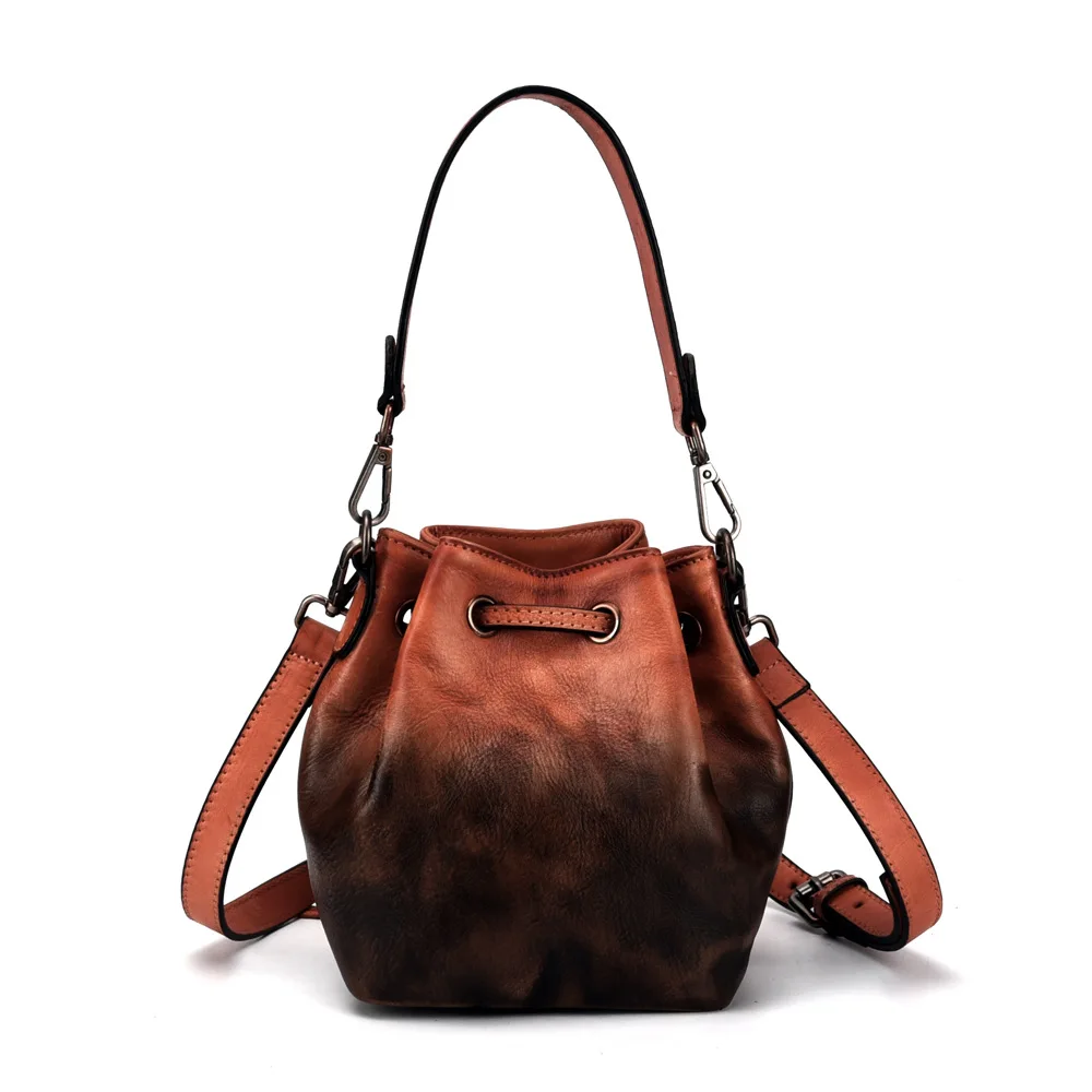 Luxe Echte Retro Koeienhuid Vrouwen tas Emmer Tas Vrouwen Lederen Schoudertassen Merk Designer Dames Crossbody Messenger Bags Luxe Echte Retro Koeienhuid Vrouwen tas Emmer Tas Vrouwen Lederen Schoudertassen Merk Designer Dames Crossbody Messenger Bags