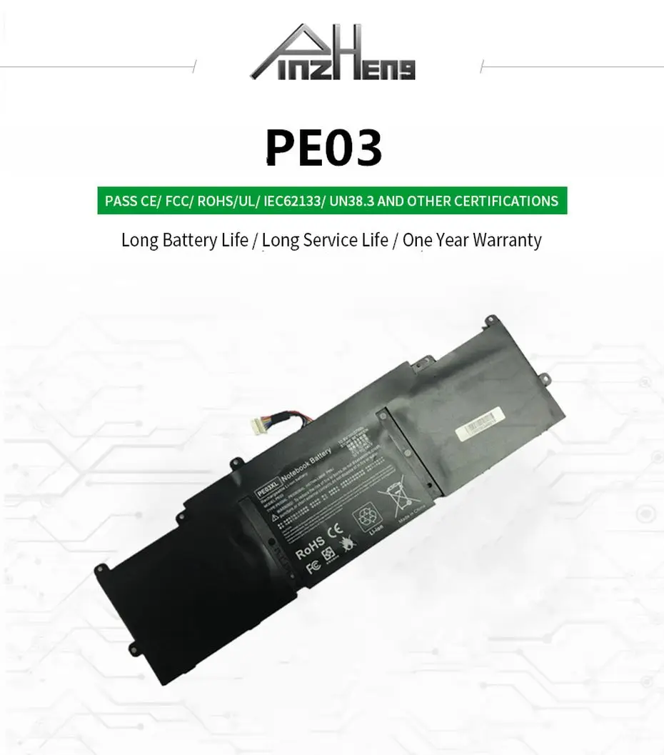 Bateria do Portátil para hp Pinzheng Chromebook 11 g3 g4 Hstnn-lb6m 767068-005 766801-421 Tpn-q151 10.8v 37wh Pe03xl 210 g1 1 High Quality Computador e Escritório