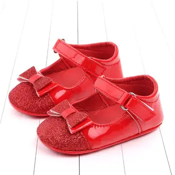 

Baby Infant Newborn Girls Warm Cute Butterfly-knot First Walkers Non-slip PU Shoes Booties Toddler waterproof Prewalker Shoes