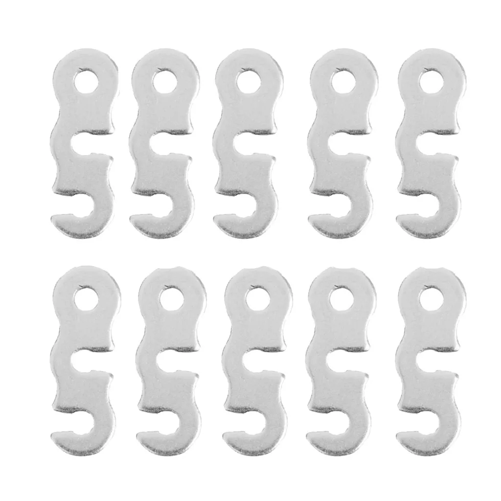 10x Silver Aluminum Tent Awning Guyline Runner Lock Rope Tightener Tensioner 10x Silver Aluminum Tent Awning Guyline Runner Lock Rope Tightener Tensioner
