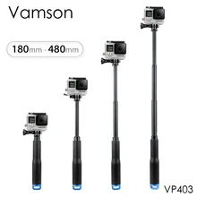Vamson для GoPro Hero 7 6 5 алюминиевый выдвижной шест палка для селфи монопод штатив крепление для DJI OSMO Action для Xiaomi Yi VP403