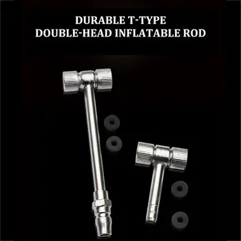 

T-Type Double-Head Inflatable Mouth Motorcycle Electric Bicycle T-Type Air Nozzle Airing Rod Tire Repair Tire Repair Tool