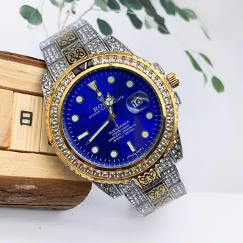 

Rolex- Men's luxury steel watchband wrist Watch New fashion quartz watch Gift Limited edition men's Watch Ord2