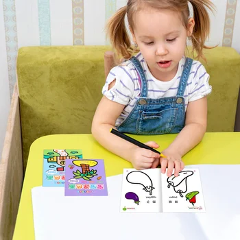 

1 Pack 12pcs Coloring Paper Book Educational Graffiti Book Painting Booklet for Kids Children Preschool (Random Color and Style)