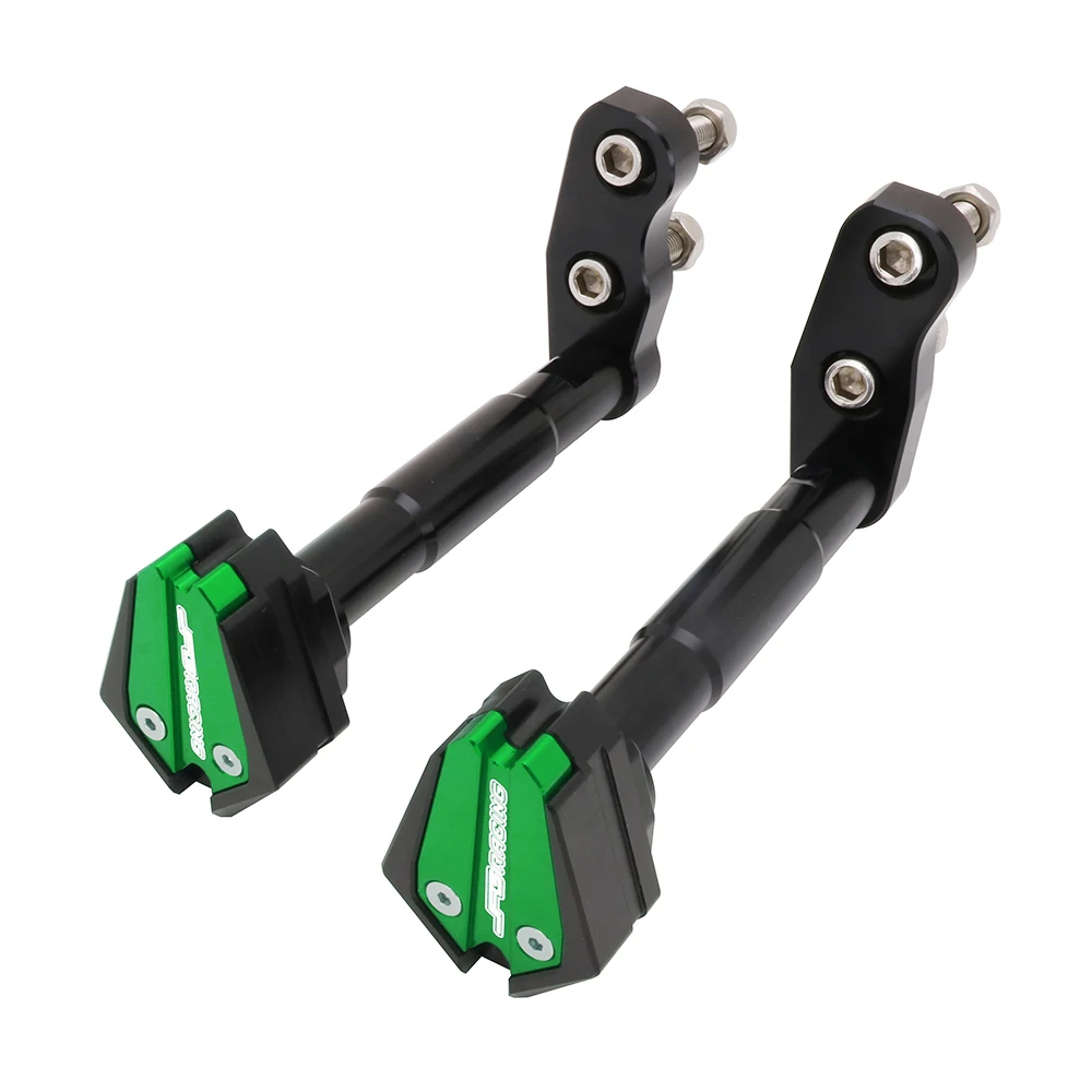 Мотоцикл с ЧПУ Рамка слайдер защита от падения Краш Pad защита для KAWASAKI ER-6F ER-6N ER6F ER6N ER 6F ER 6N 12-16 - Цвет: Зеленый