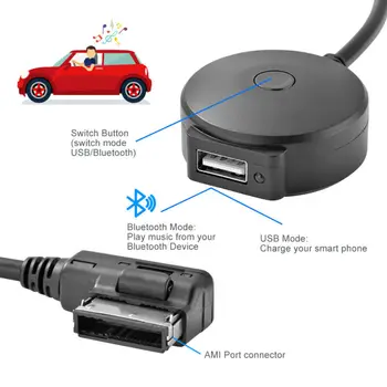 

USB Bluetooth Music Adapter Black Connector Replacement Audio Accessories