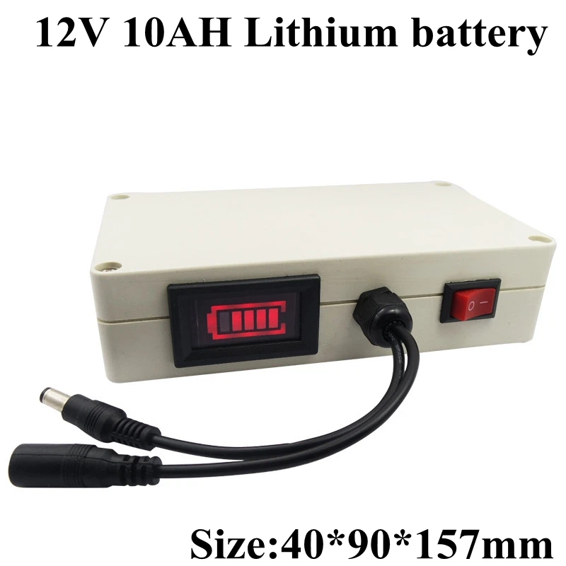 Портативный 12v 11 1 v 10Ah литий ионный аккумулятор для наружных динамиков/мобильный