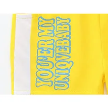 Новинка года; Летние стильные спортивные шорты с английскими буквами; детские шорты из чистого хлопка; детская одежда