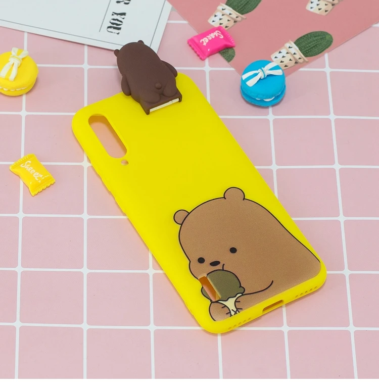 sFor Xiaomi Mi CC9 CC9e Case Silicone Cute 3D Cat Panda TPU Soft Back Cover Case For Xiaomi Mi A2 A3 Lite 9T Pro Coque Etui