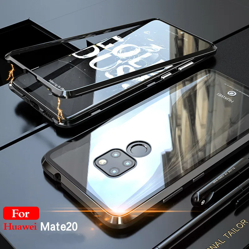 Для huawei P30 P20 Pro mate 20 Lite Футляр для телефона с магнитом прозрачная задняя крышка из