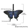 Anztilam Hip Hop Color Butterfly Pendant Necklace Full Iced Out AAA Cubic Zirconial For Men Women Jewelry Gift 6