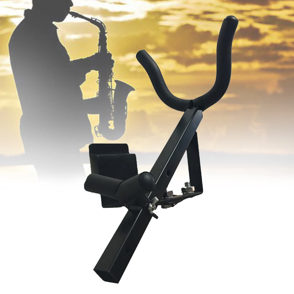 

Metal Wall Mount Alto Sax Holder Display Storage Instrument Parts Stable Musical Instrument Parts Black