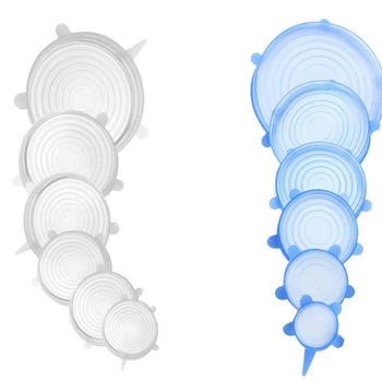 

Silicone Stretch Lid, 12-Pack Silicone Food Lid, BPA-Free and Expandable to Fit All Shapes of Containers, Dishes, Bowls, Safes f