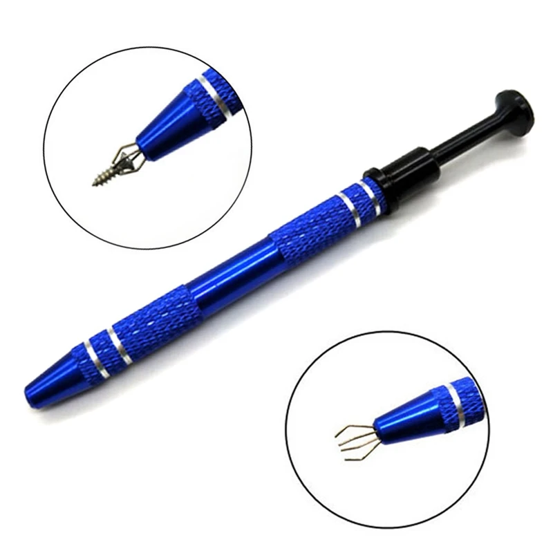 

IC Extractor 4-prong Pickup Precision Jewelry Picker Hand Tools Pick Tools 4 Claw Hold Tightly Catcher IC Chip Component Grabber