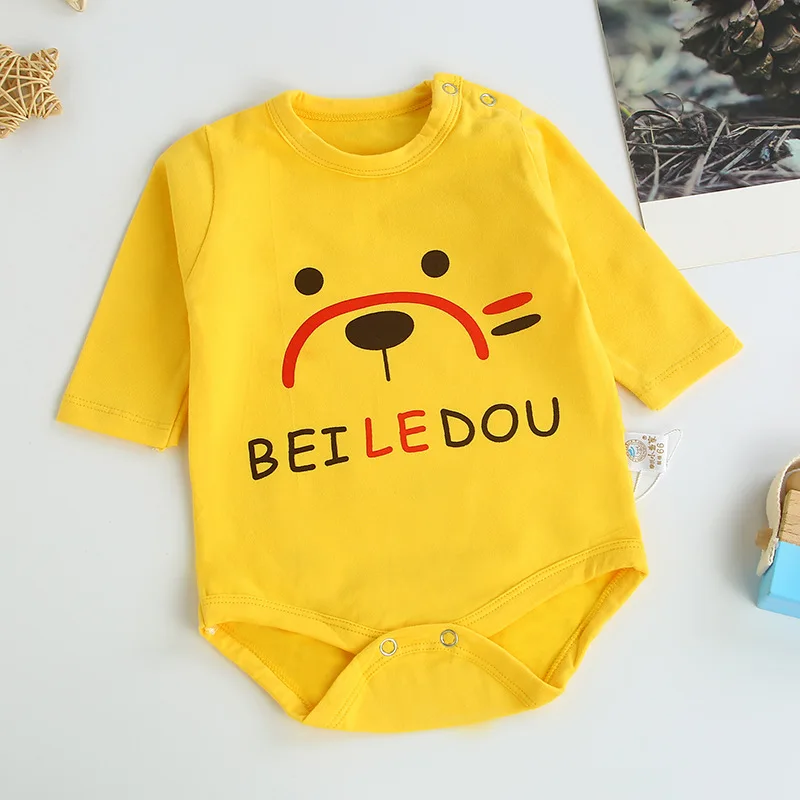 

Special Offer Autumn And Winter New Style Clothes for Babies Baby Onesie Korean-style Newborns Triangular Crawling Clothes Lycra