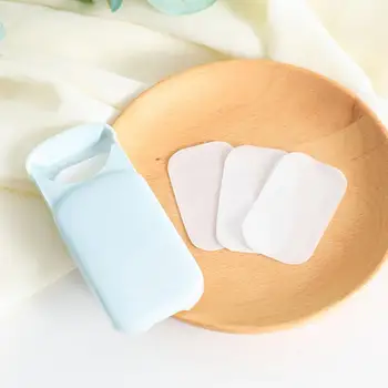 

Portable Cleaning Paper Mini Travel Soap Paper Washing Hand Bath Clean Scented Slice Sheets Disposable Soap Camping Soap