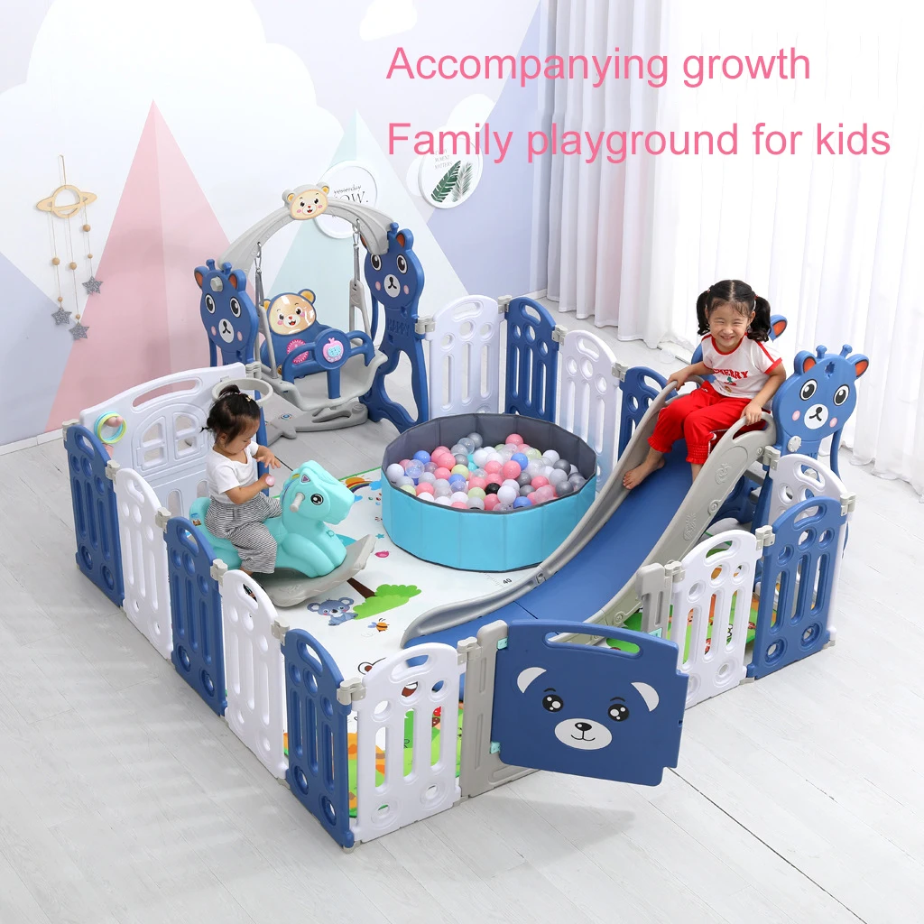 Parque Infantil de plástico para bebé, parque infantil plegable - AliExpress