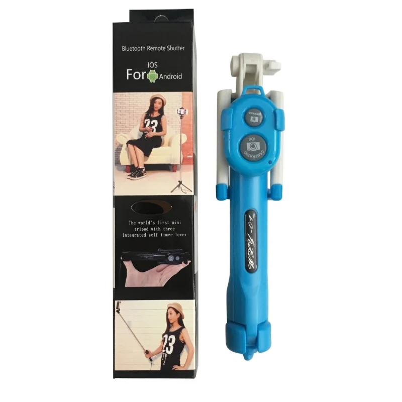 Нержавеющая сталь 75 см Складная селфи Bluetooth 3,0 селфи палка штатив затвора Пульт дистанционного управления для iPhone/Android