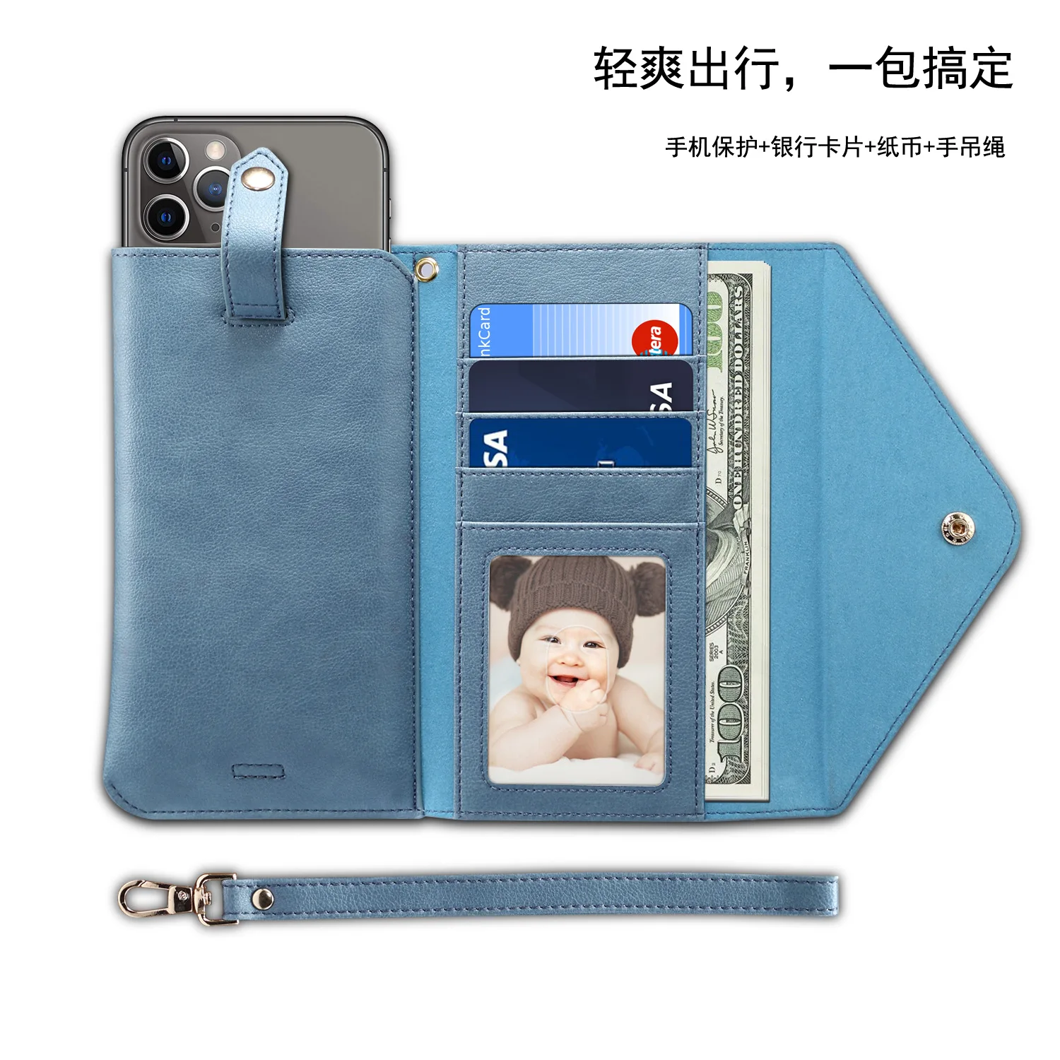 Многофункциональный кошелек, кожаный чехол для телефона, чехол для iphone 11 pro max 6s 7 8, чехол для samsung, Магнитный кожаный чехол, сумочка