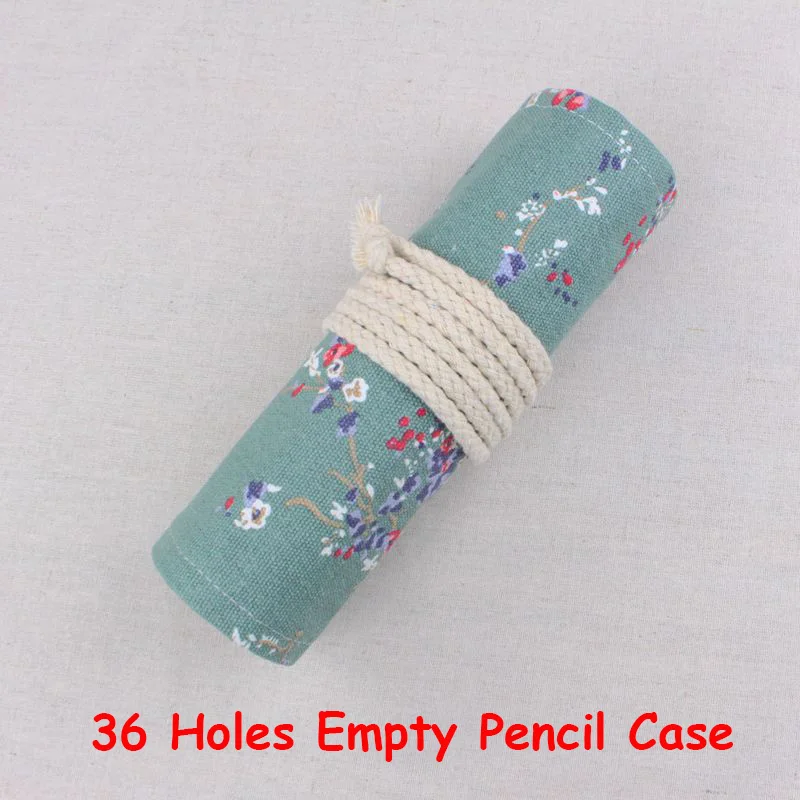 36 Holes Empty Penal Милый школьный пенал Ролл Большой 36/48/72 отверстия для мальчиков и девочек пенал, большая Милая холщовый пенал коробка с канцелярскими принадлежностями комплект - Цвет: 36 Holes Empty Penal