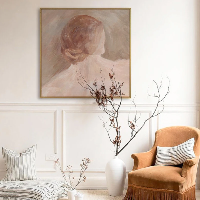 

Home Decor Painting Canvas Handmade Art Of hand-painted Oil Painting The Living Room Modern Nordic Light Luxury Custom Paintings