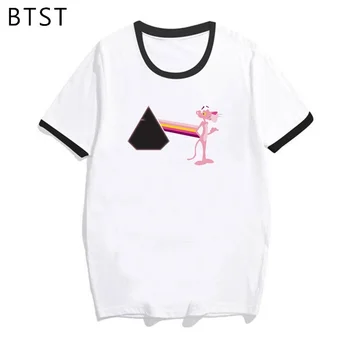 

Pink Panther Kawaii Women T-Shirt Plus Size Clothes Print Short Sleeve Shirts High Quality T Shirt Casual Women's Clothing 2020