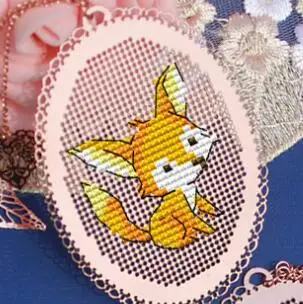 GG Craft Стич крестиком металлическая Закладка серебряное Золотое рукоделие вышивка рукоделие счетный крест-Набор для вышивки анютины глазки - Цвет: Оранжевый