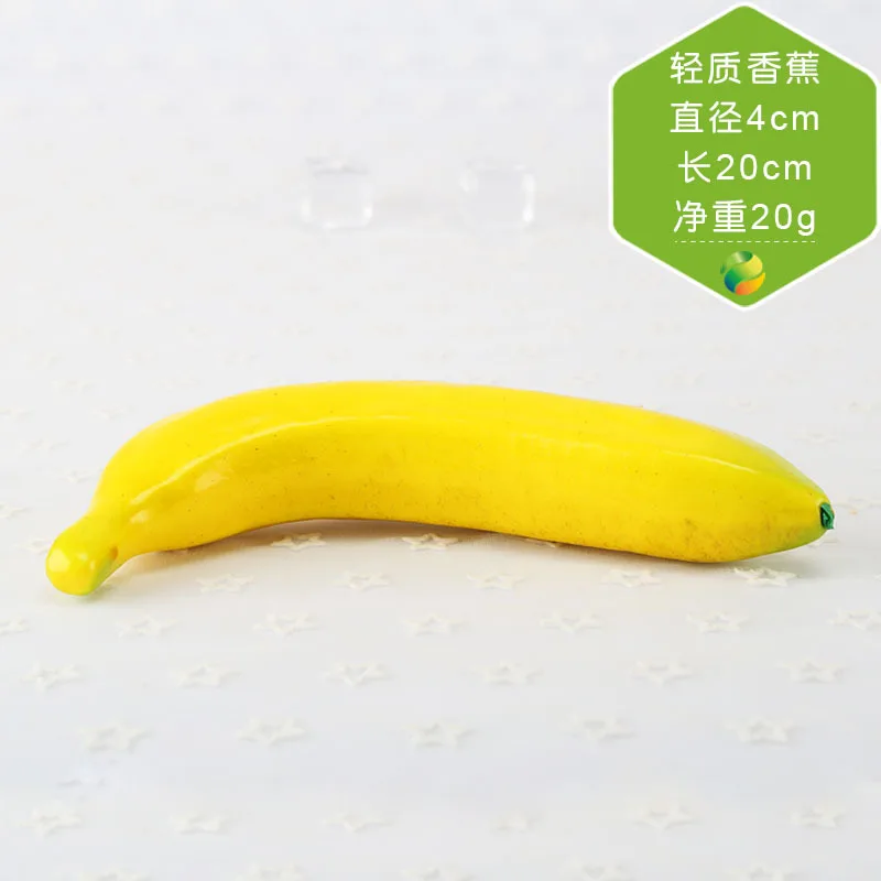 banana Искусственные фрукты для имитации фруктов для фотосессии, пенный красный перец, овощи для украшения дома, год AS07 - Цвет: banana