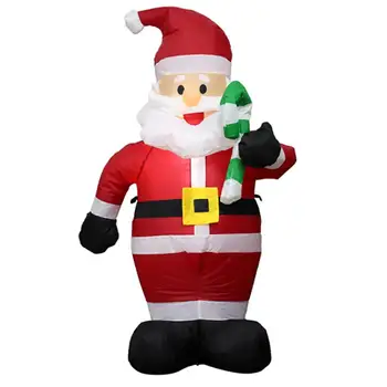 

2020 New Year 1.2M Santa Clause Christmas Inflatable Lights Up Yard Decor New Year Xmas Garden Decorations Gift for home