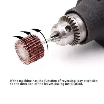 

12pcs 240 Grit Sanding Flap Wheel Sand Paper Dremel Rotary Die Grinder Drill Bit