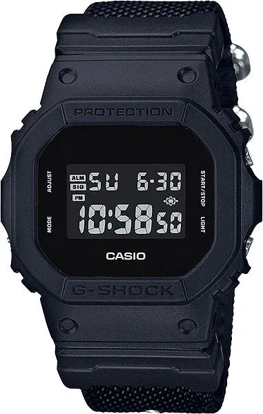 Японские наручные часы Casio G-SHOCK DW-5600BBN-1E с хронографом | Наручные