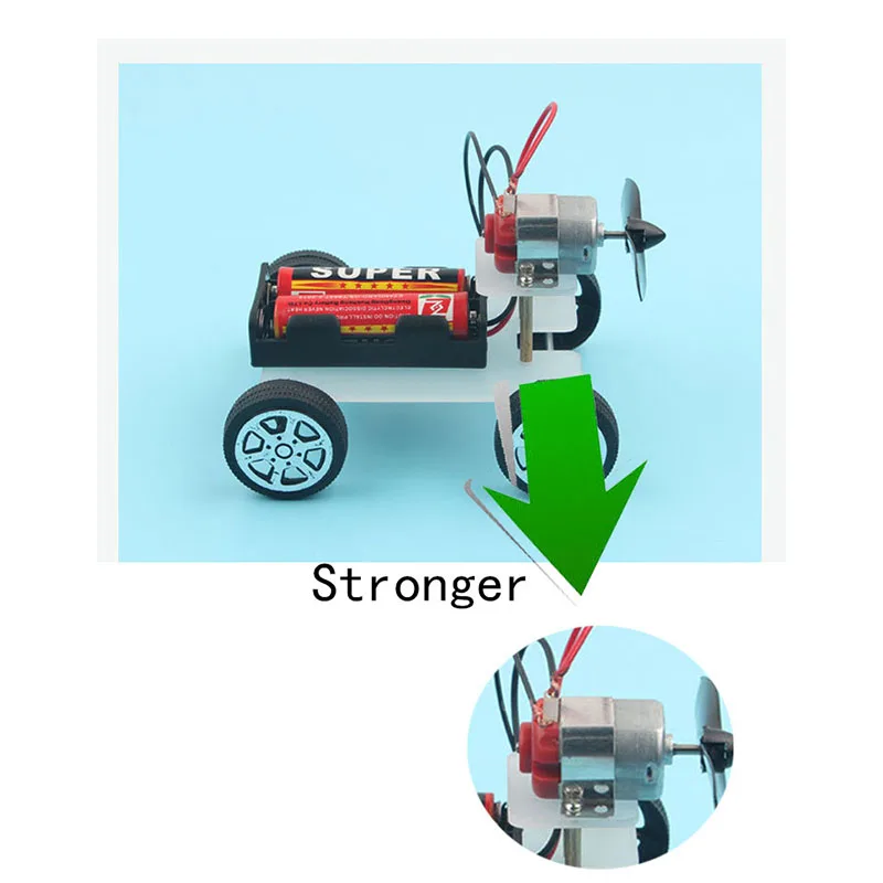 Wind Power Car DIY Electronic Kit Technology Science Toys Kits For Children Experiment Stem Tecnologia Teaching Materials