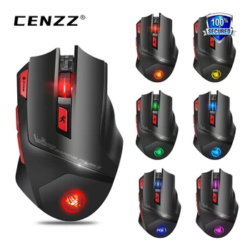 

New spot 7 button 4800DIP Ergonomic design 2.4GHz wireless connection 7 colors Precision control optical laser technology mouse