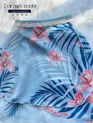 Ballet Short Skirt Small Broken Flower Chiffon Women's Dance Skirt Gymnastics Practice Skirt Adult Ballet Lyric Skirt