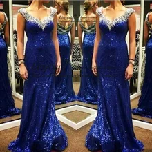 Горячая Распродажа, длинное вечернее платье с v-образным вырезом, с блестками, на молнии сзади, с бисером, вечерние платья, длинные платья для выпускного вечера, Vestido De Noche