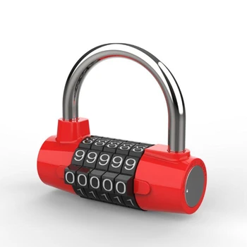 5 Digit Password Safety Lock Wide Shackle Combination Padlock New Digit Number Combination Travel Password Lock Zinc Alloy zinc alloy bottle password lock combination lock wine stopper vacuum plug device preservation for furniture hardware