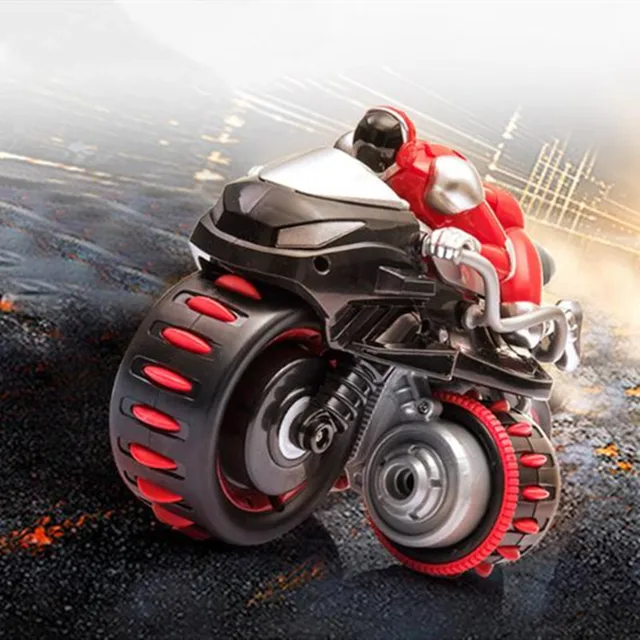 Big Size High Simulation Motorcycle 2.4G Remote Control Motorcycle Stunt Driving 3D Flips Rotation RC Stunt Motorbike Boy Gift 5