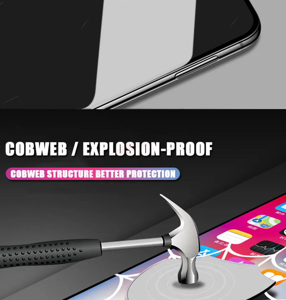 6-PC-For iPhone 6 6s Screen Protector For iPhone 7 8 Plus X Film