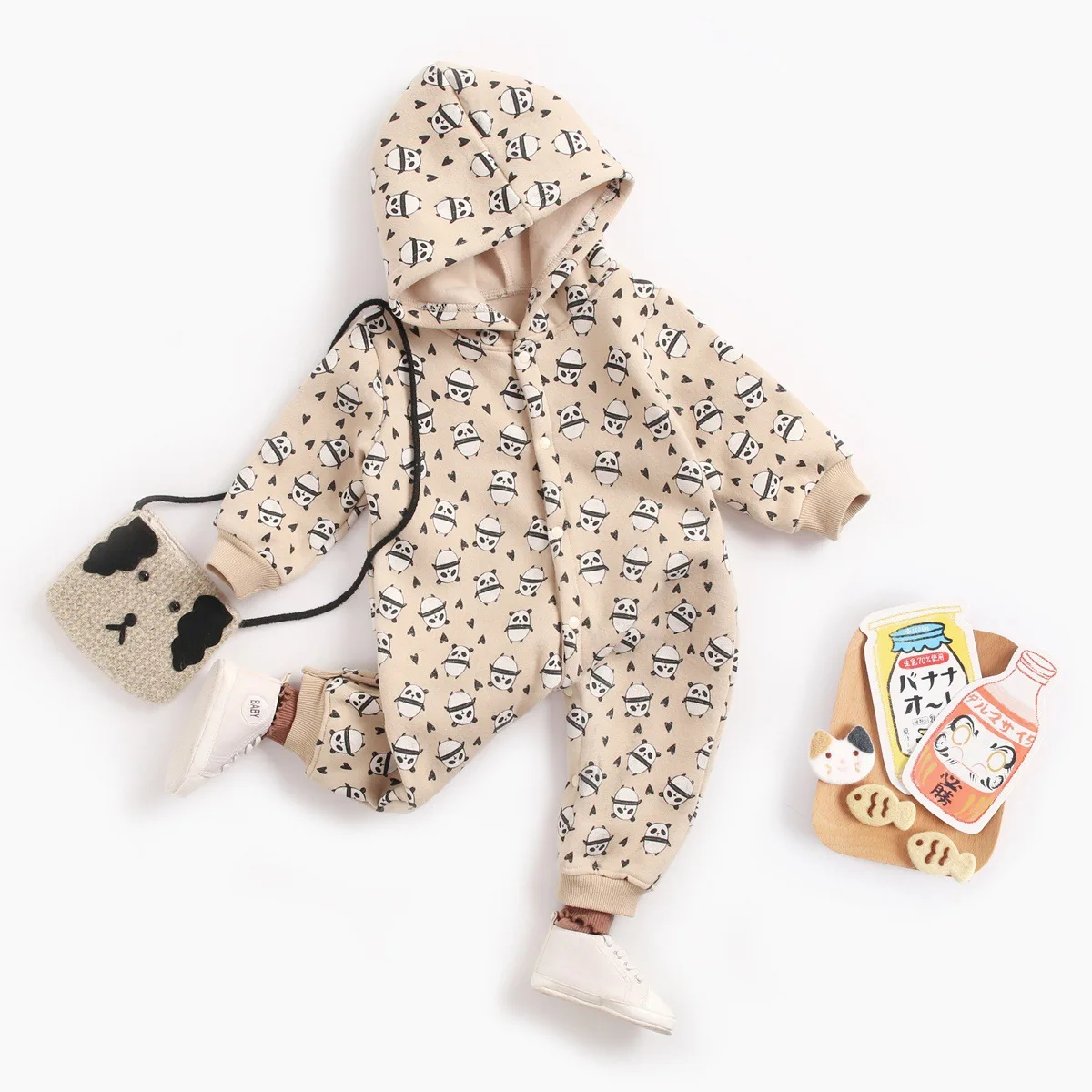 

Korean-style Cartoon Romper Crawling Clothes Newborns Clothes Baby Onesie Winter Autumn And Winter Baby Long Climbing Hot Sellin