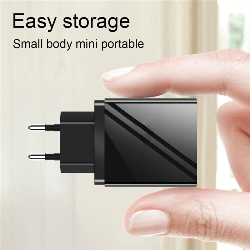 EU, US, UK вилка, USB быстрое зарядное устройство, настенное, быстрое зарядное устройство для мобильного телефона, адаптер для зарядки для iPhone, samsung, 4 порта, зарядное устройство для мобильного телефона